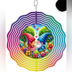 NEW 8” Colorful Gnome Wind Spinner